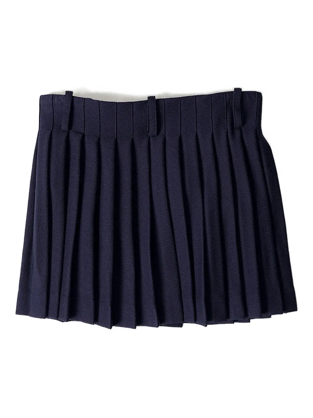 AMI Paris virgin wool pleated skirt - Blauw
