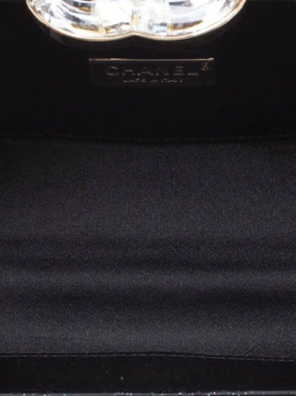 CHANEL Pre-Owned 2008 スワロフスキー ココマーク クラッチバッグ