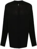 Thom Krom long-sleeve panelled shirt - Black