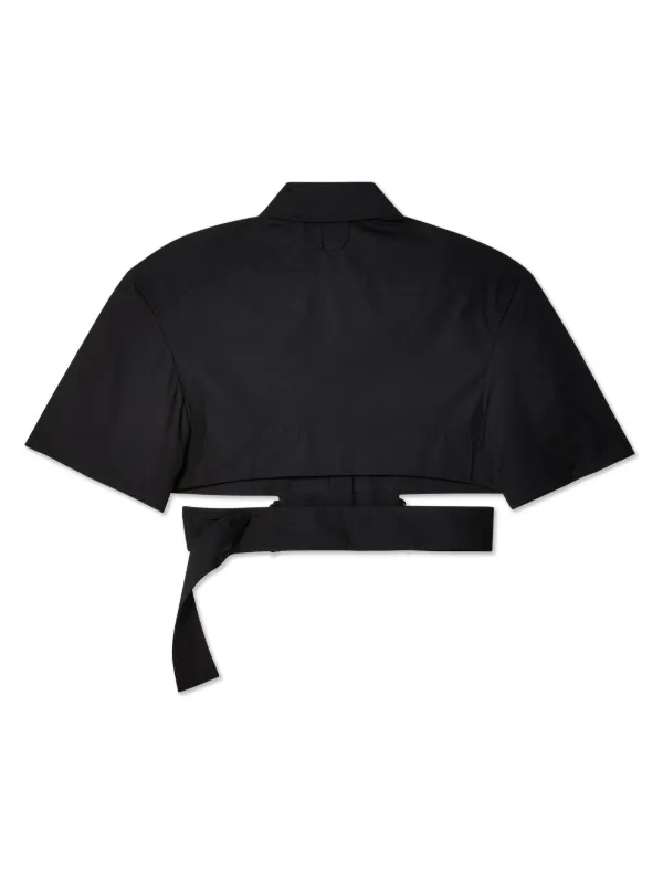 Jacquemus La Chemise Courte Bari シャツ | ブラック | FARFETCH JP