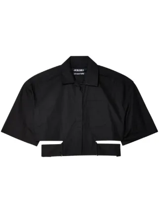 Jacquemus La Chemise Courte Bari シャツ | ブラック | FARFETCH JP
