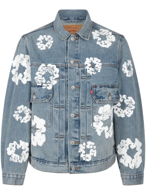 Denim Tears x Levi's wreath-print denim jacket