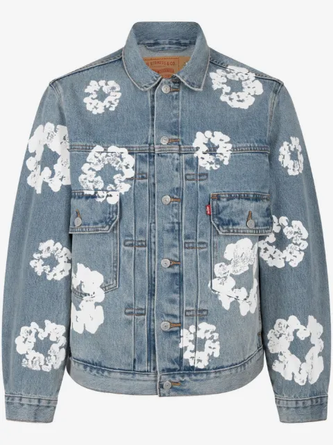 Denim Tears x Levi's wreath-print denim jacket