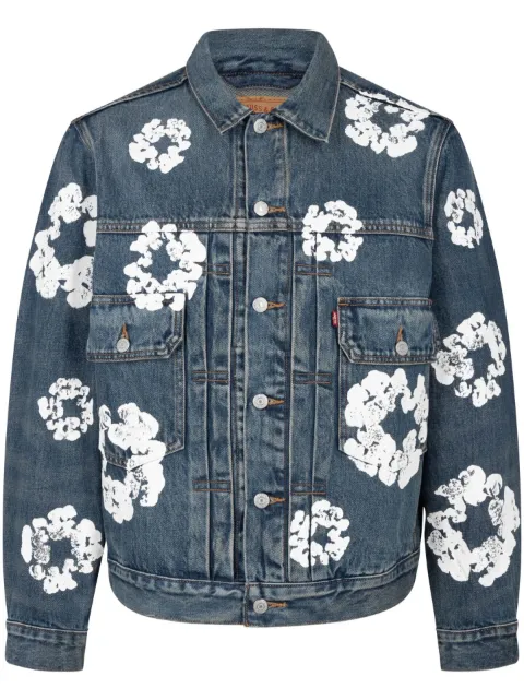Denim Tears x Levi's wreath-print denim jacket