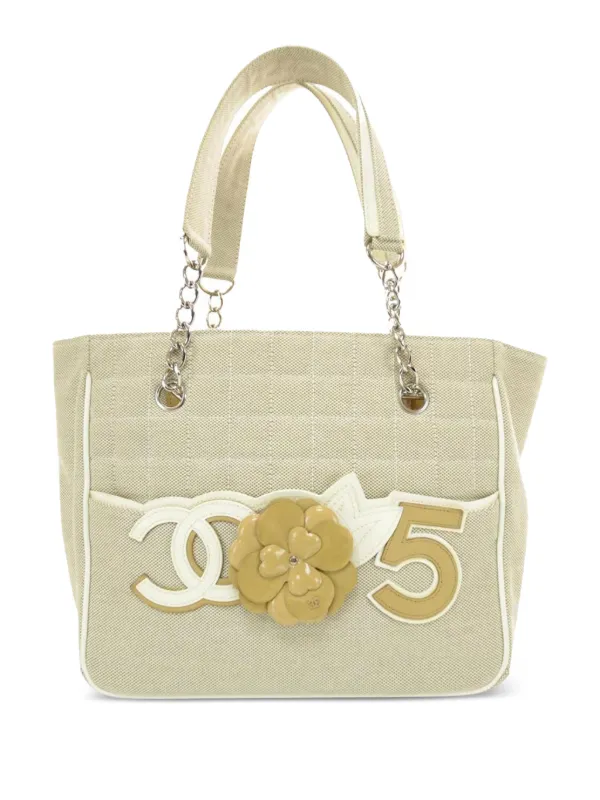 CHANEL Pre-Owned 2006 カメリア Nº5 ハンドバッグ | ニュートラル