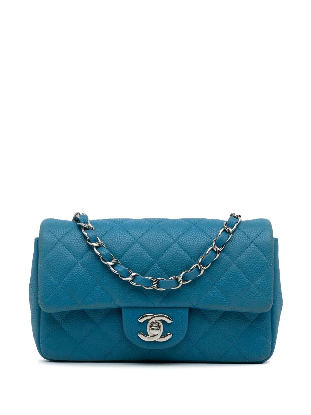 CHANEL Pre-Owned 2013-2014 mini Single Flap handbag | Blue | Image 1