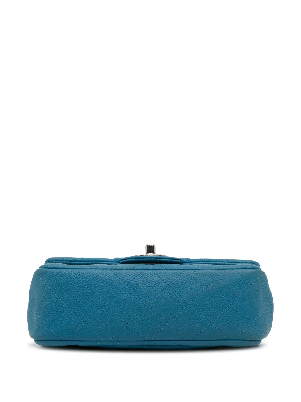 Pre-owned Chanel 2013-2014 Mini Single Flap Handbag In Blue