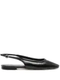 Aeyde Dani leather ballerina shoes - Black