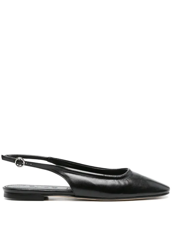 【関税込み】Franny Ballerinas - Aeyde - Leather - Black Franny Double-Strap Flats – Aeyde