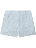 IRO high-waisted tweed shorts - Blue