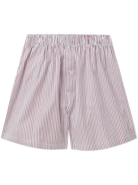 Maison Margiela striped cotton shorts