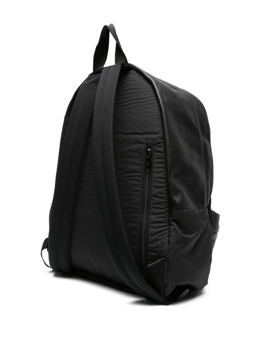 Shop Vic Matie Branded-zip Panelled Backpack In Black