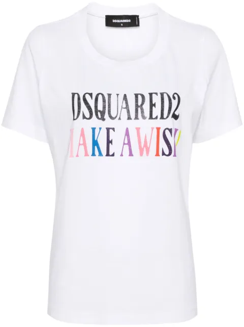 DSQUARED2 slogan-print cotton T-shirt Women