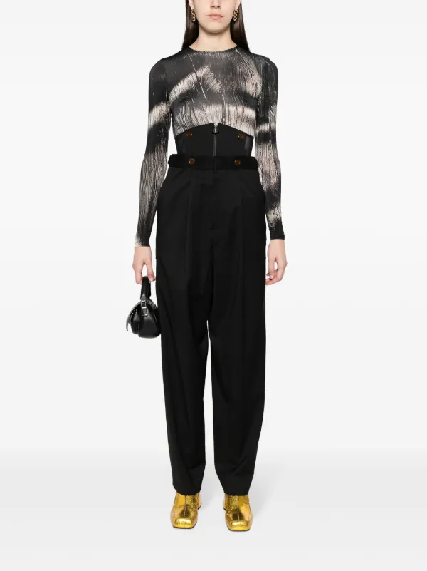 Vivienne Westwood corset-detail Trousers | Black | FARFETCH JO