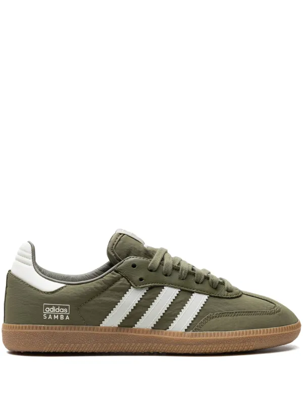 Adidas Samba Reflective Pack Focused Olive Sneakers Green FARFETCH AO