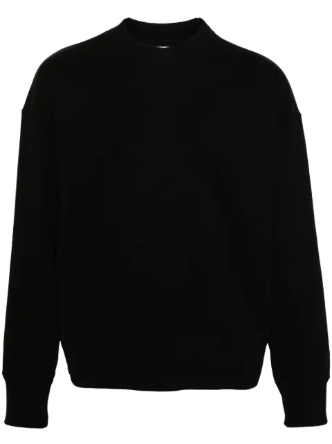 Jil Sander logo-embroidered cotton blend sweatshirt