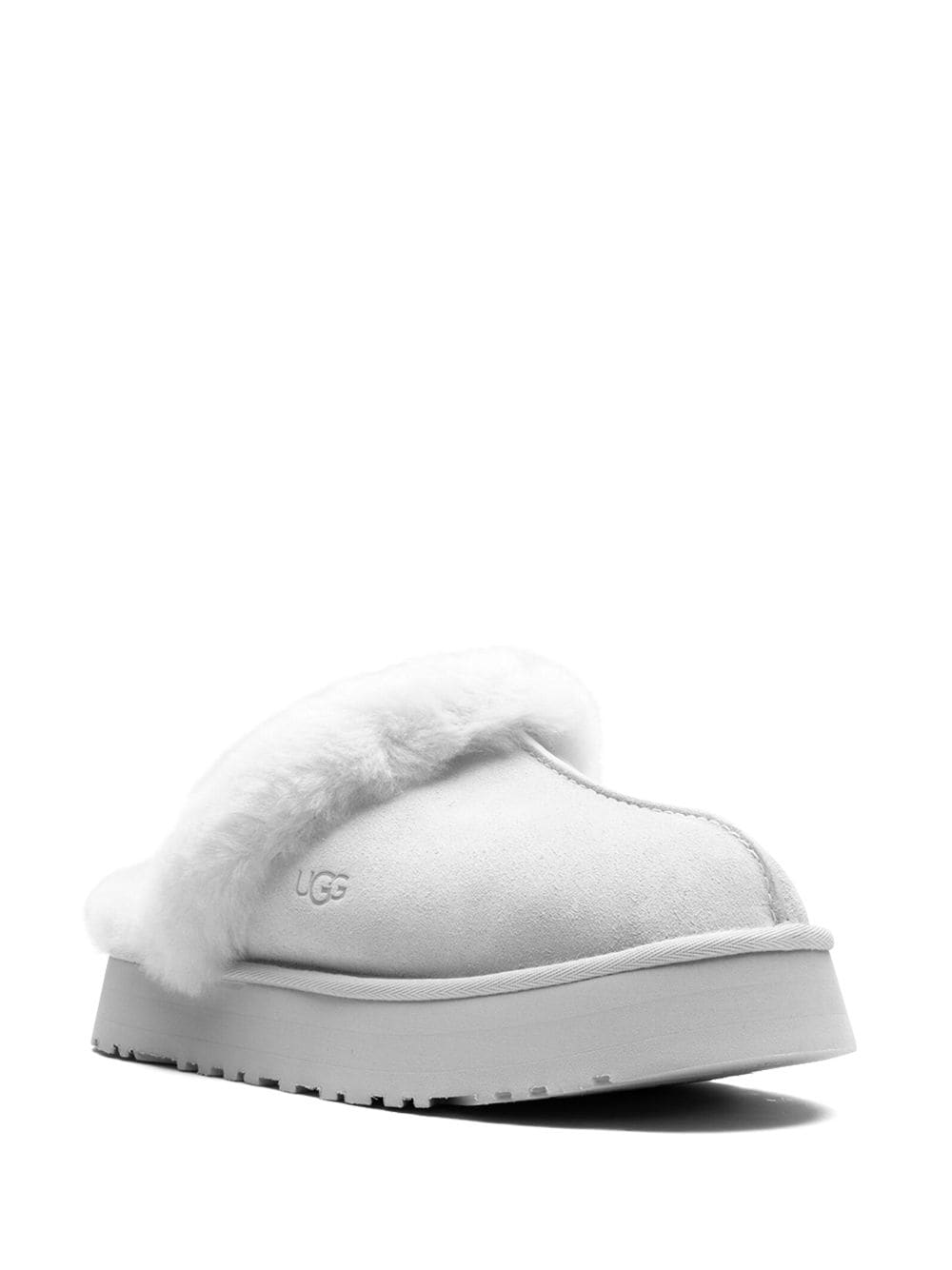 Shop Ugg Disquette "goose" Slippers In Grey