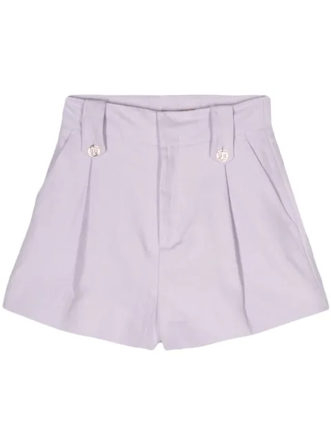 TWINSET pleat-detail twill shorts