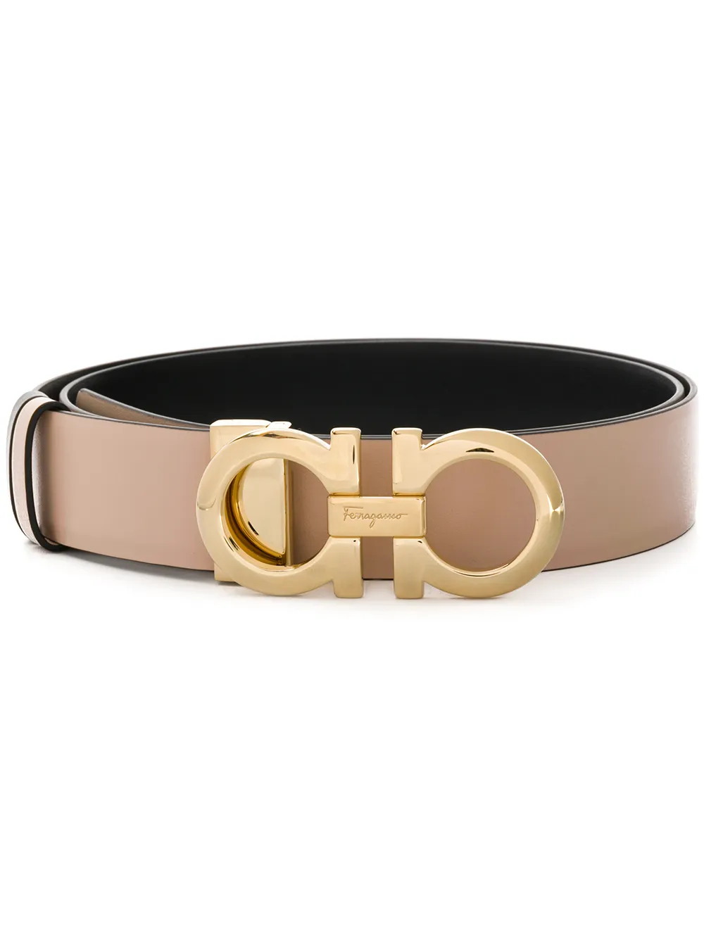 Gancini reversible leather belt