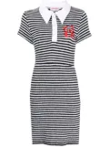 Charles Jeffrey Loverboy Wednesday stripe-print minidress - White