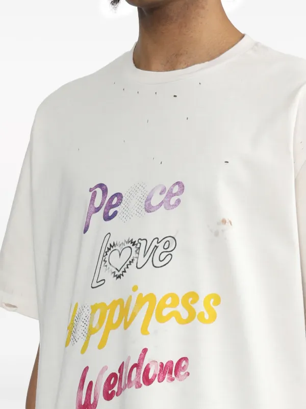 We11done Peace Tシャツ | ホワイト | FARFETCH JP