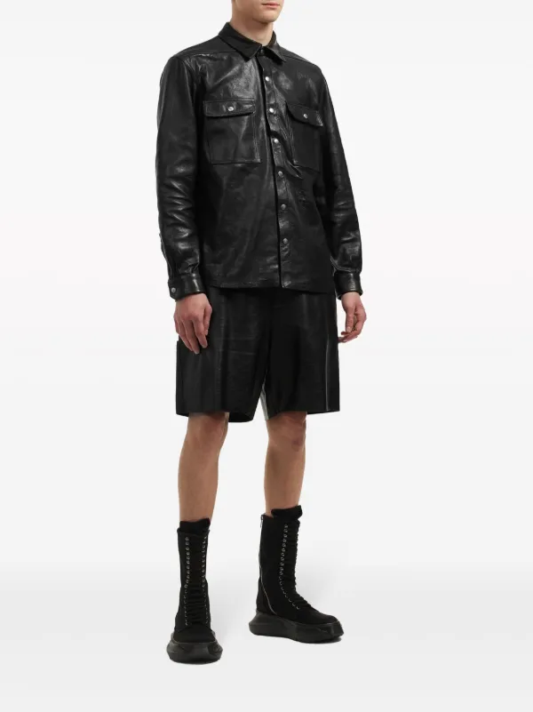 Rick owens 黒 レザージャケット 36 Rick Owens レザージャケット | ブラック | FARFETCH JP