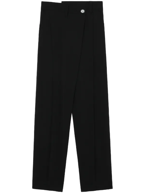 【極美品】ENFOLD / ハイウエストストレートパンツ Enföld ハイウエスト ストレートパンツ | ブラック | FARFETCH JP