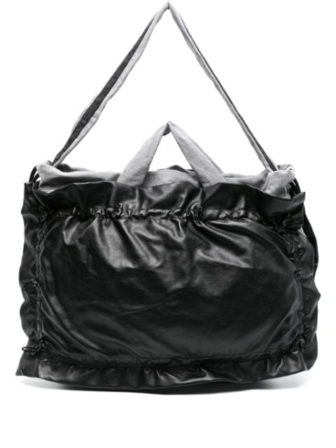 Vic Matie drawstring leather tote bag