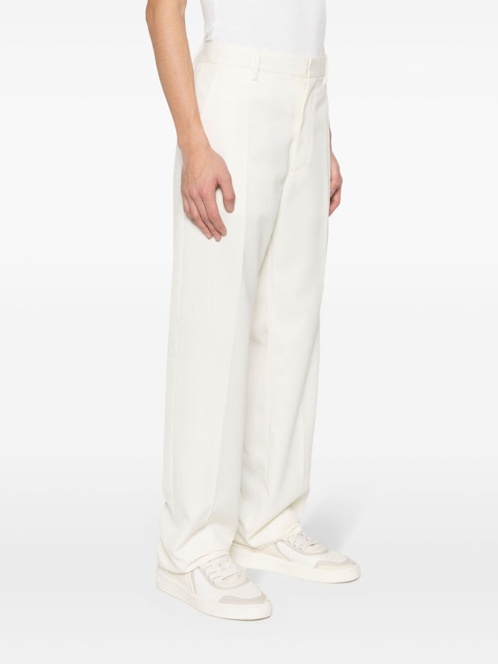 Shop Dsquared2 Straight-leg Trousers In White