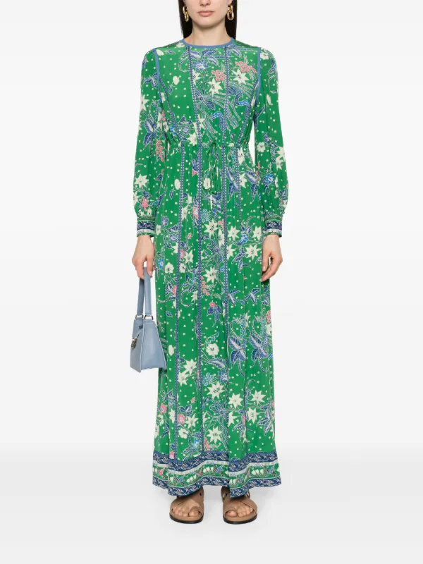 Dvf floral maxi clearance dress