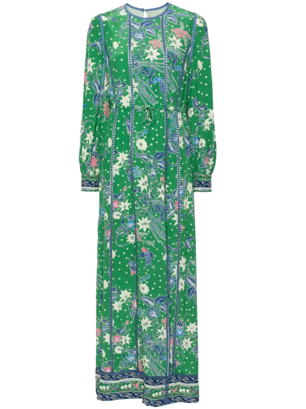 Dvf floral maxi outlet dress