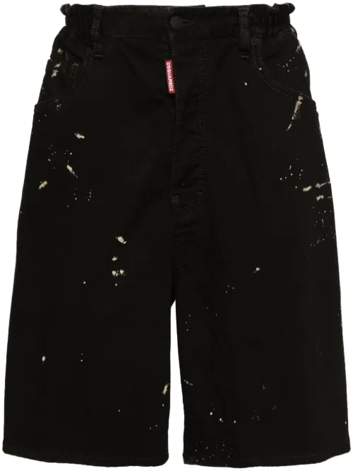 Short en jean Icon à détails de clous - DSQUARED2 - Modalova