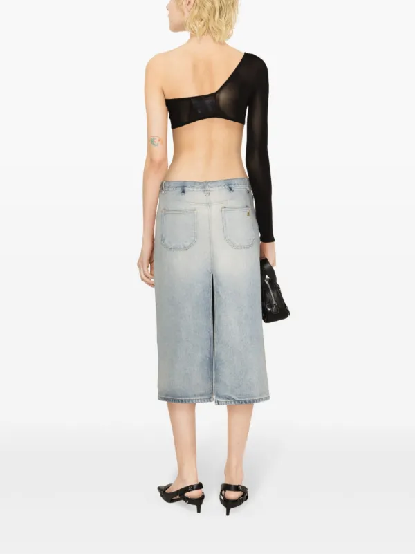 Courrèges ワンショルダー トップ | ブラック | FARFETCH JP