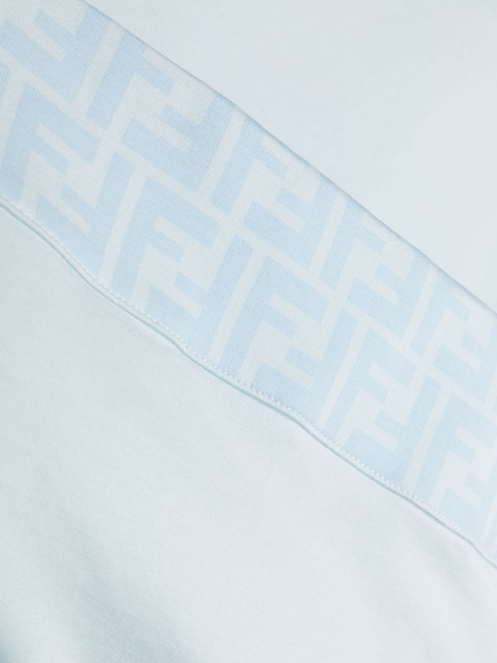 Fendi Kids deken met geborduurd logo Blauw