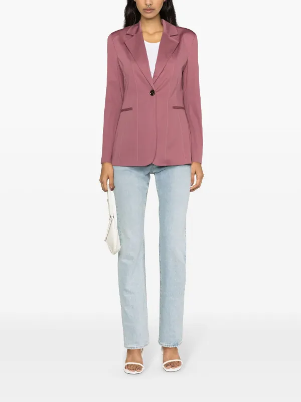 PINKO Fiona single-breasted Blazer | Pink | FARFETCH JO