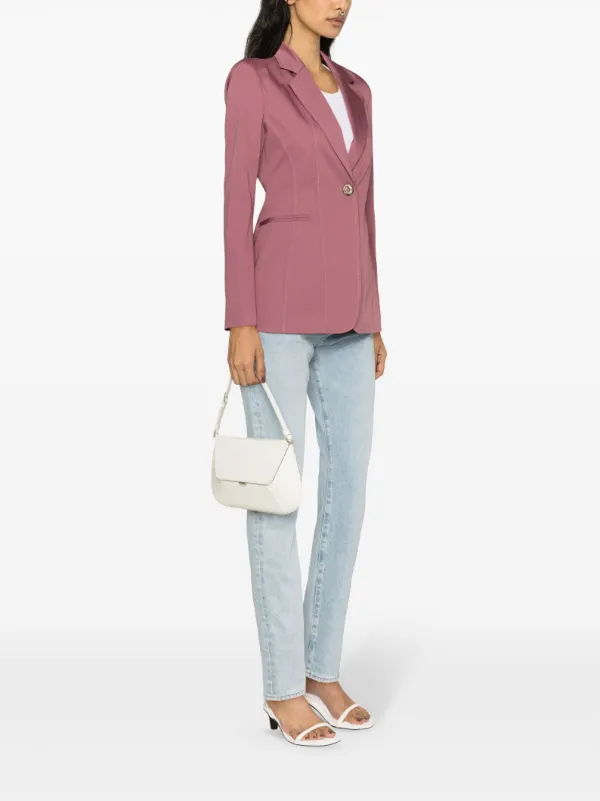 アウターその他 PINKO Woman Blazer Pink 100036A0GH O36 PINKO Fiona single-breasted Blazer | Pink | FARFETCH