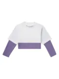 Palm Angels Lurex layered T-shirt - White