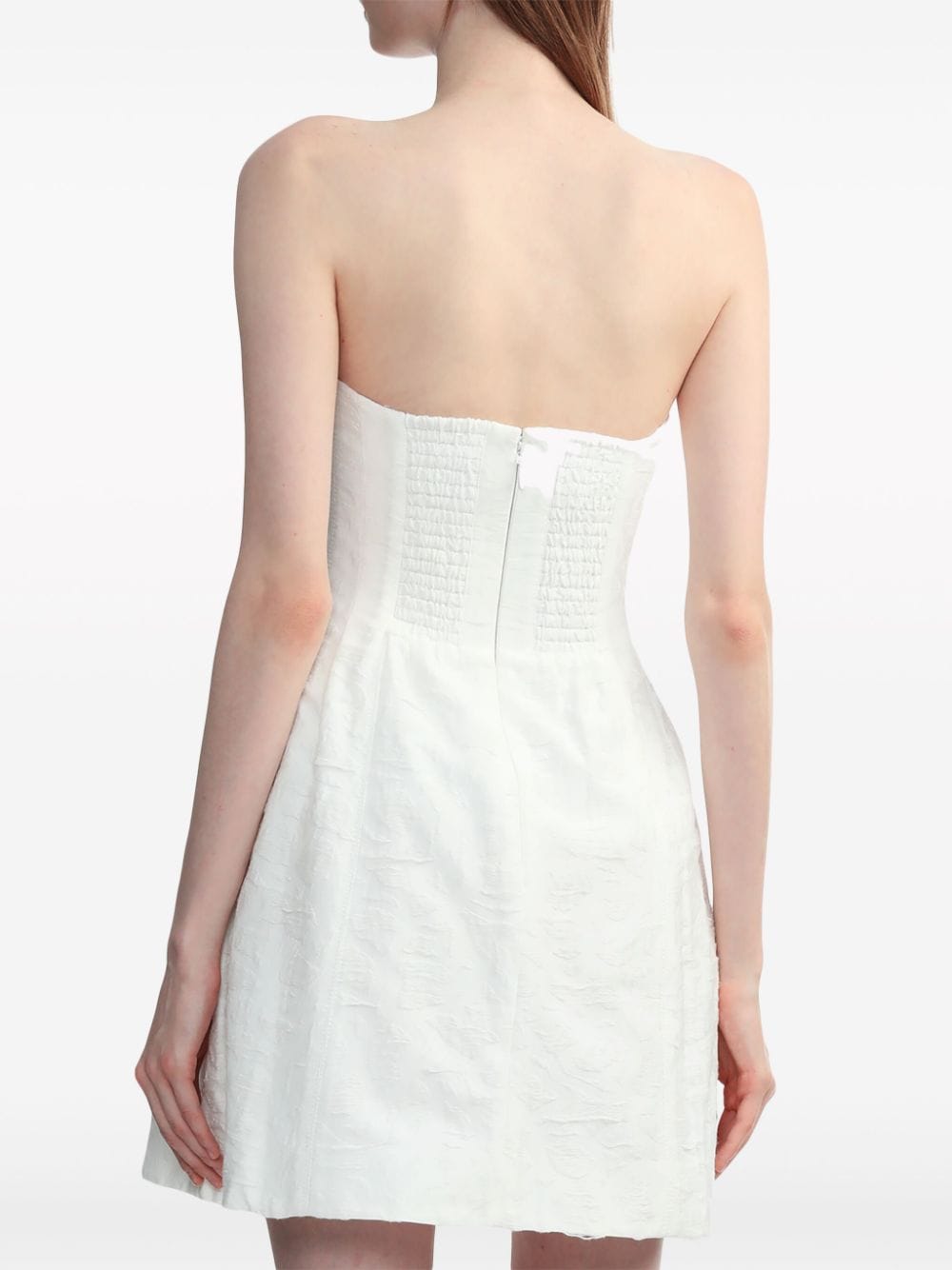 Shop Aje Vibration Jacquard Minidress In White