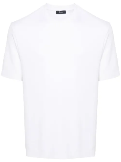 T-shirt en coton à plaque logo - Herno - Modalova