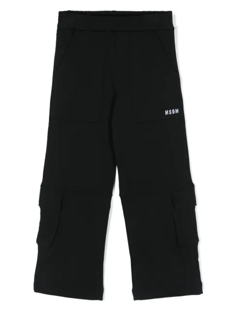 MSGM Kids straight-leg cotton track pants