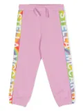 Stella McCartney Kids logo-print tapered track pants - Pink