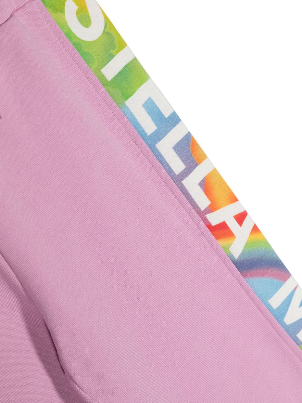 Shop Stella Mccartney Logo-print Tapered Track Pants In Pink