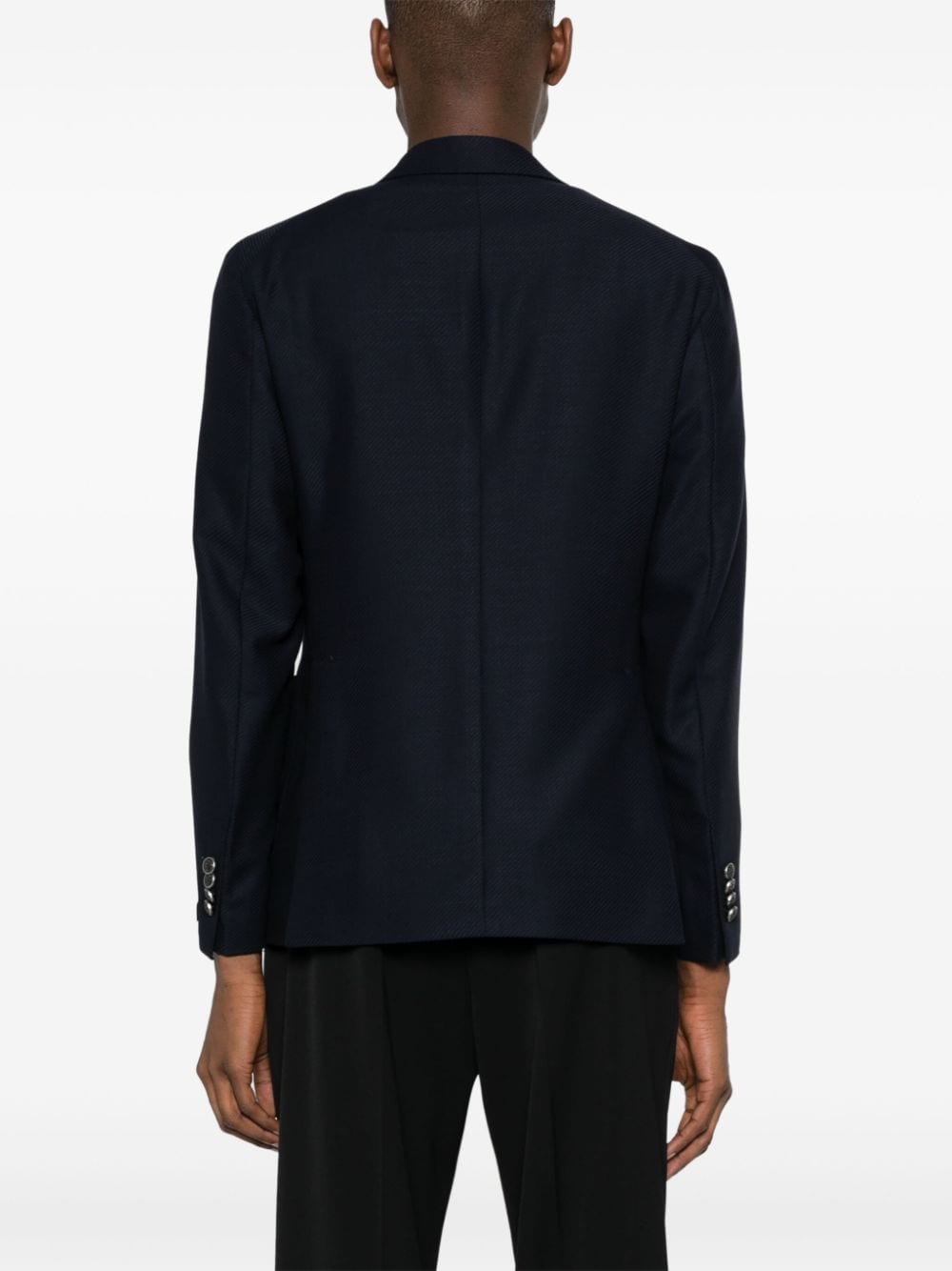 Shop Tagliatore Double-breasted Blazer In Blue