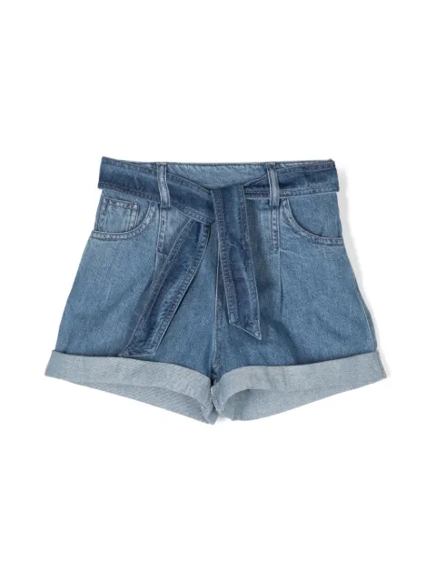 Philosophy Di Lorenzo Serafini Kids belted-waist denim shorts