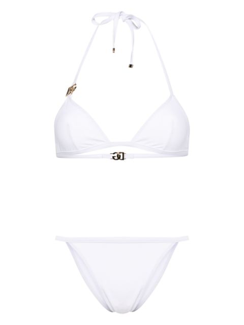 Dolce & Gabbana logo-plaque triangle-cup bikini Women