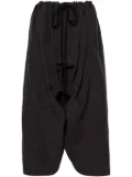 QUIRA drawstring-waist cropped trousers - Grey