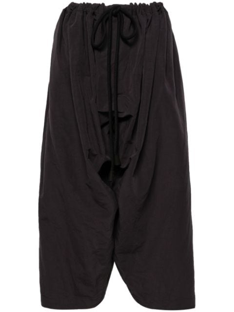 QUIRA drawstring-waist cropped trousers  