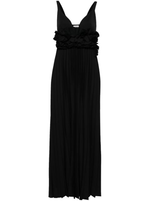 P.A.R.O.S.H. plissé maxi dress