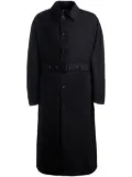 Bally single-breasted belted coat - Blue
