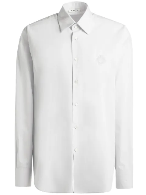 Bally logo-embroidered cotton shirt 